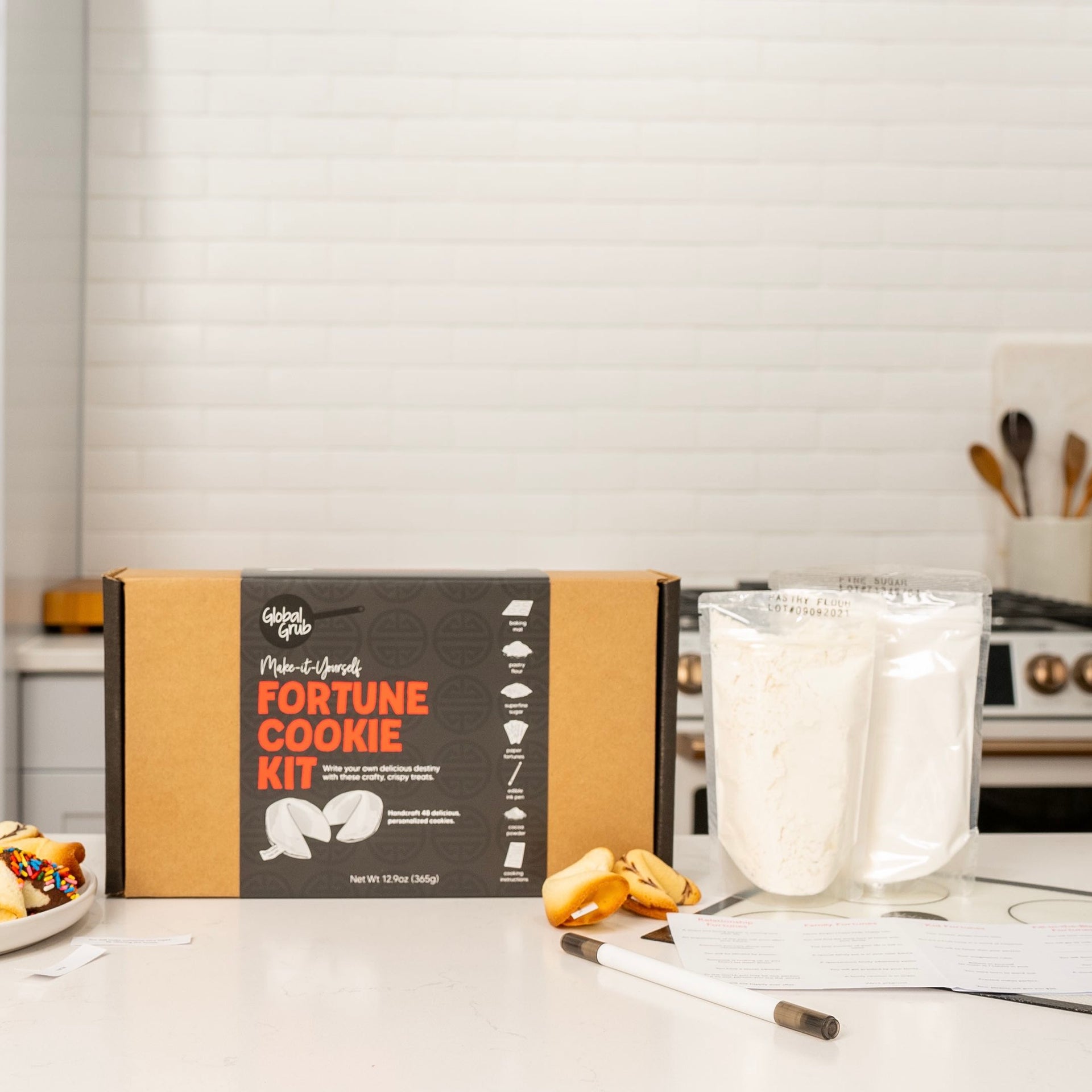 Fortune Cookie Making Kit Create Your Own Fortune Cookie Global Grub