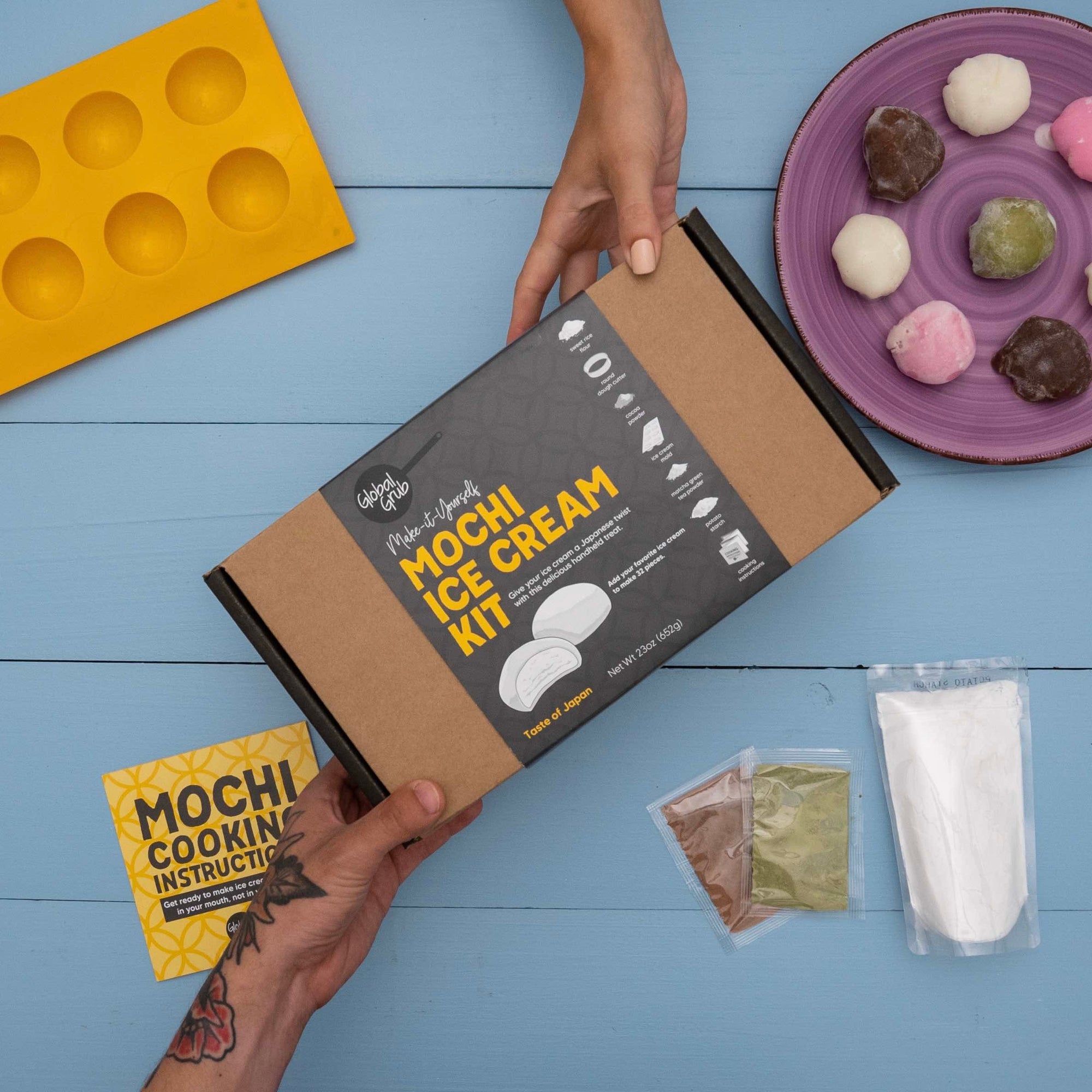 Global Grub Mochi Ice Cream Kit Make It Yourself Cooking Adventure DYI