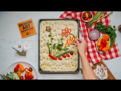 Focaccia Art Cooking Video
